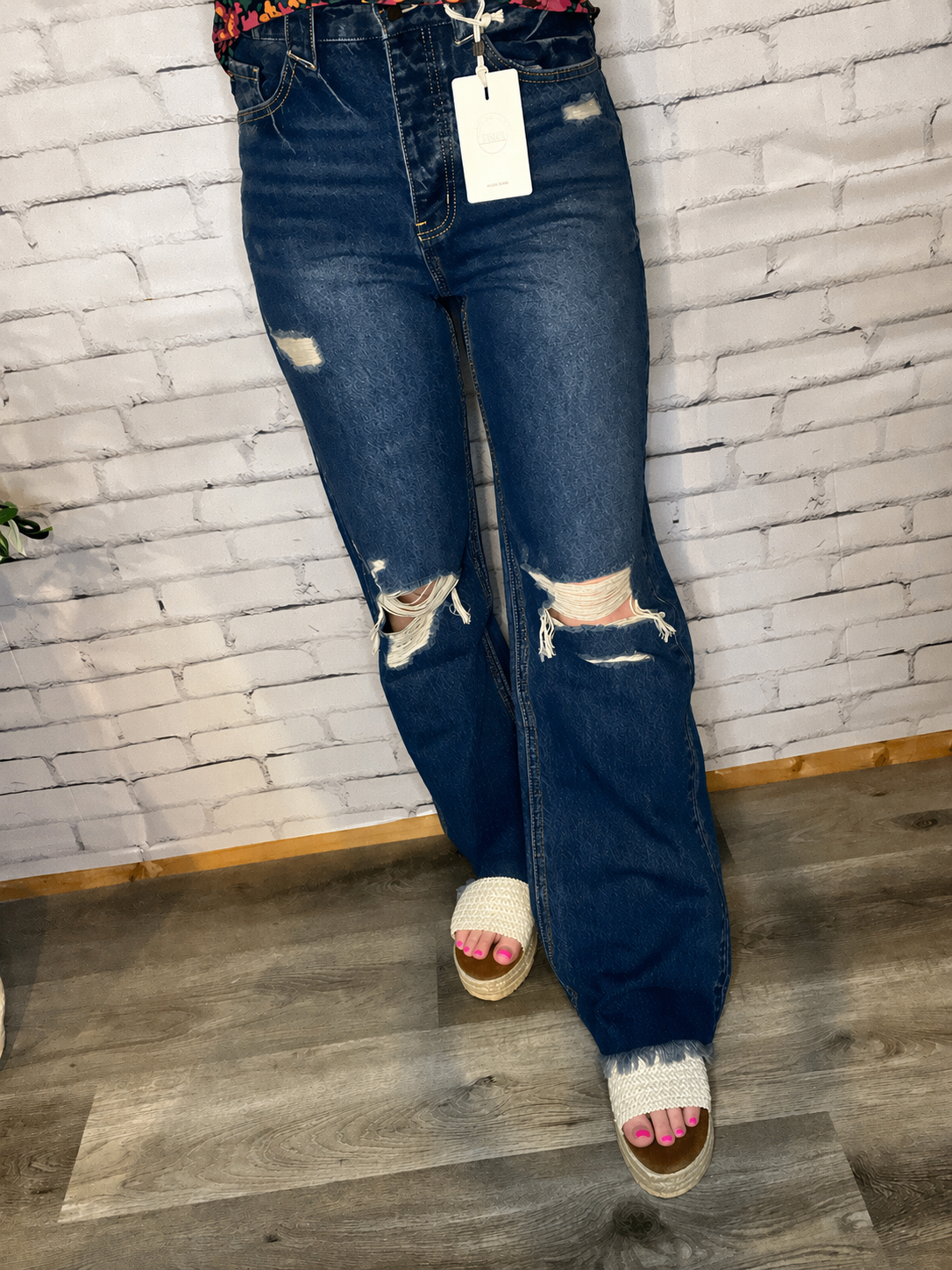 Kancan Ultra High Rise Fray Hem Flare