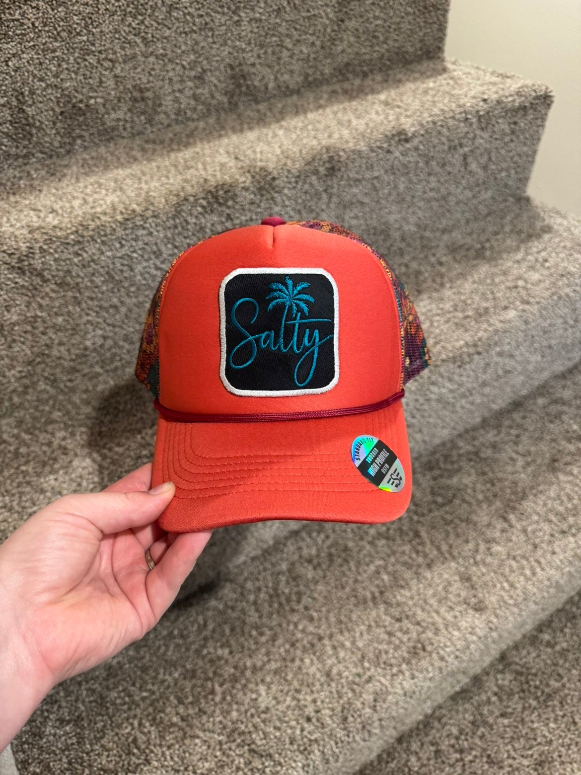 Salty Embroidered Trucker Hat