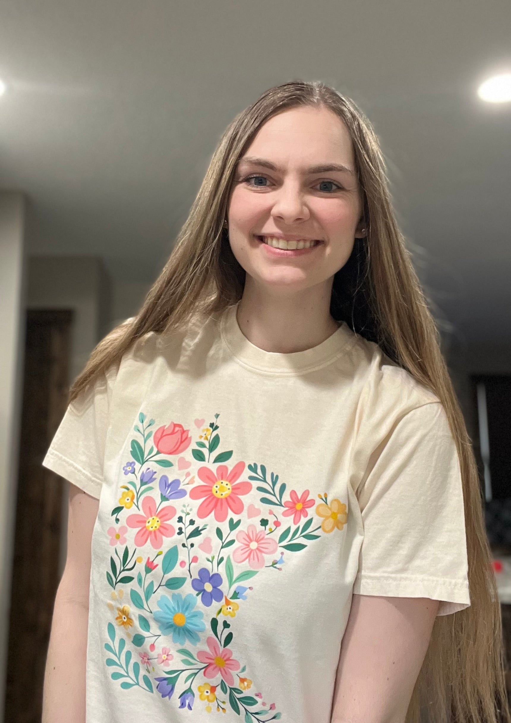 MN Floral Graphic Tee - Ivory