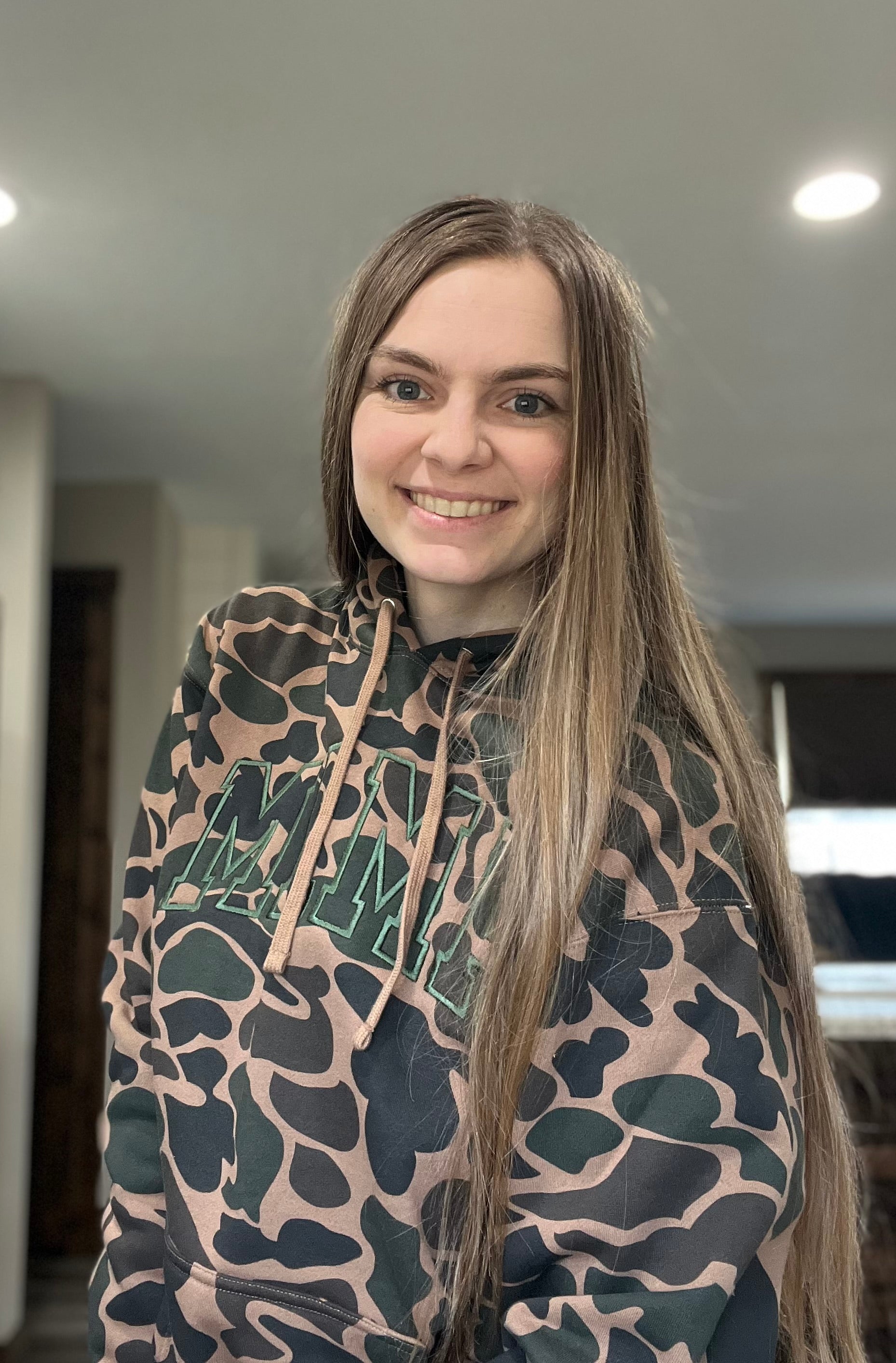 MAMA Embroidered Duck Camo Hoodie