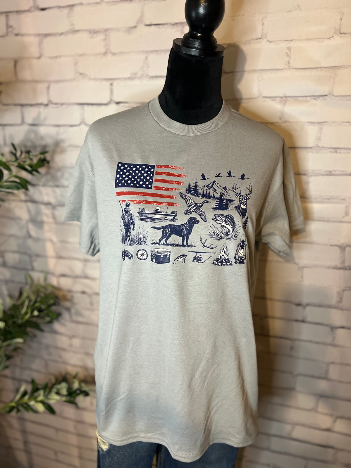 Outdoorsy Flag Graphic Tee