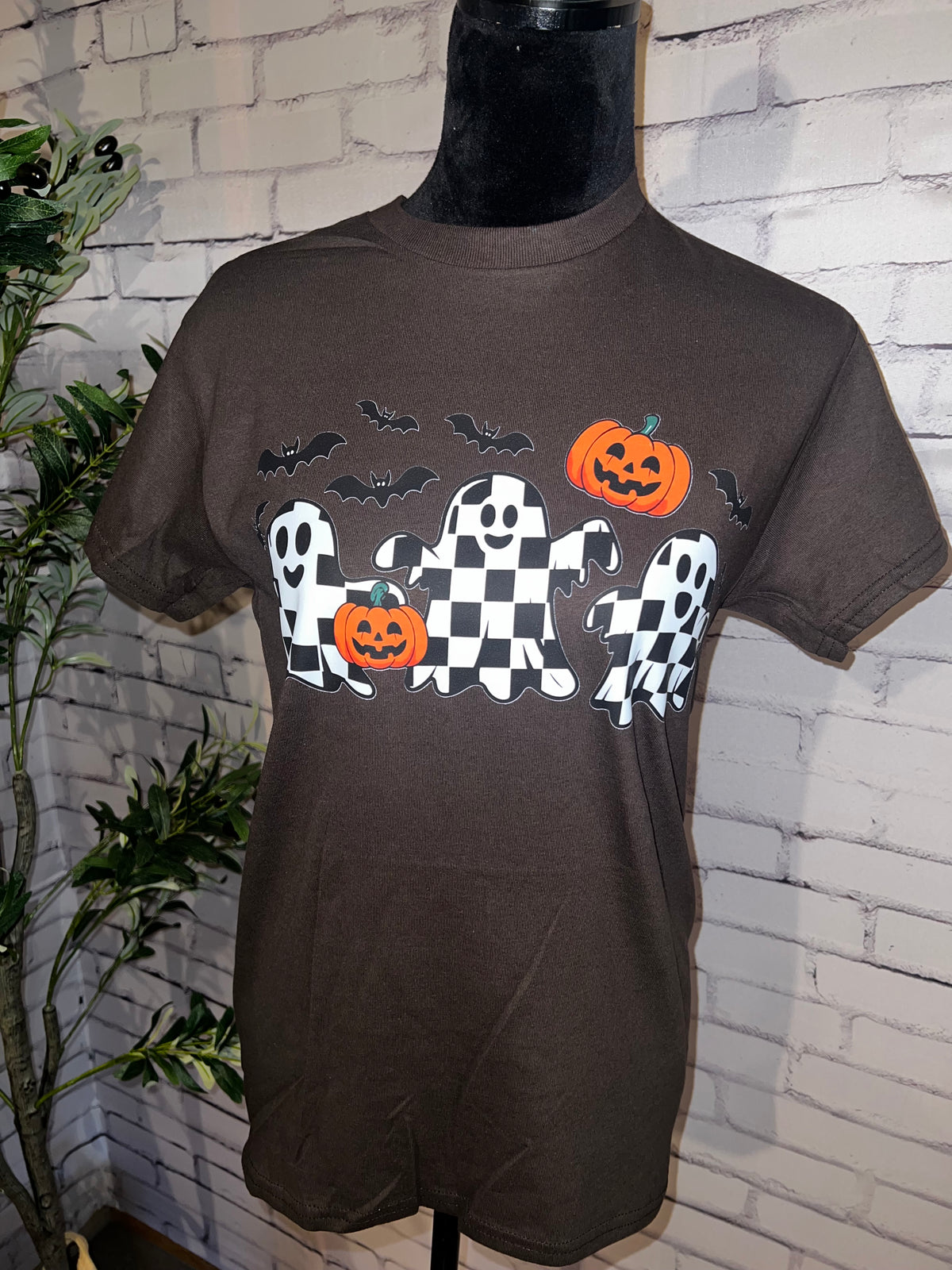 Checkered Ghost Graphic Tee