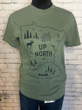 MN Up North Graphic Tee - Moss