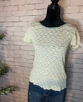 Floral Lace Cabbage Hem Tee