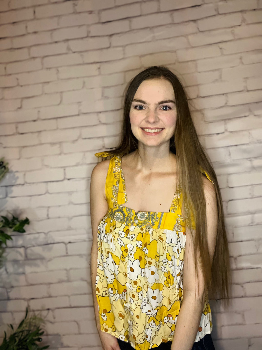 What's Happening Here Floral Tank