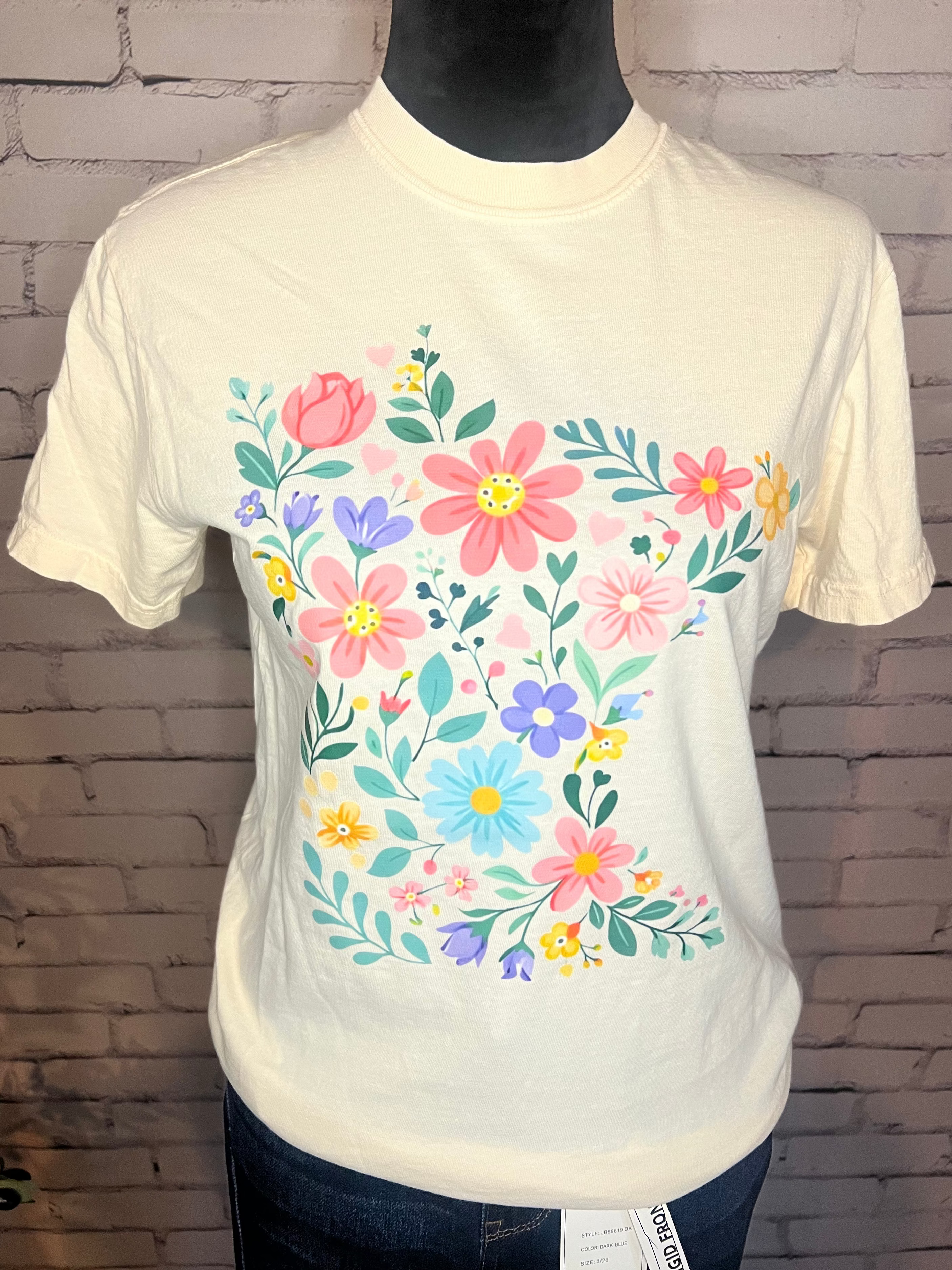 MN Floral Graphic Tee - Ivory