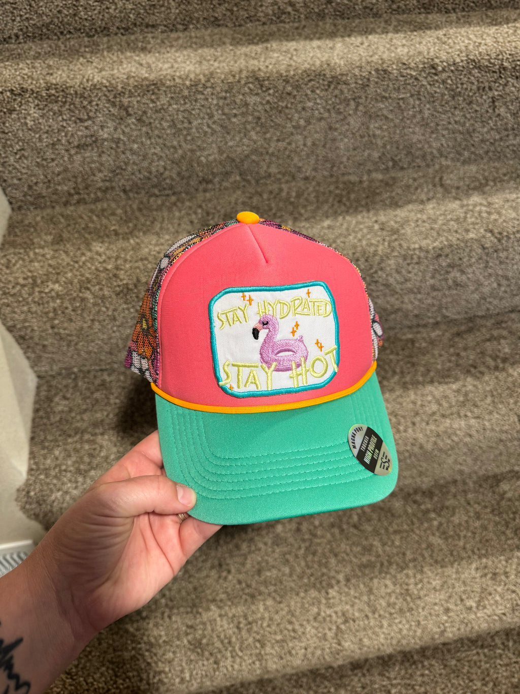 Stay Hot Embroidered Trucker Hat